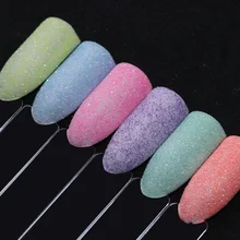 Sugar Nail Powder Promotion For Promotional 6 Candy Colors Pastel Sugar Nail Glitter Powder Set Shiny Ultra Fine Art Paillette
