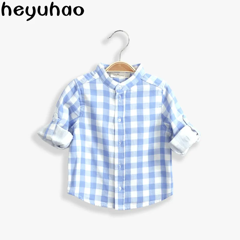 baby spring and autumn baby shirt male child plaid shirts 100% long-sleeve cotton clothes