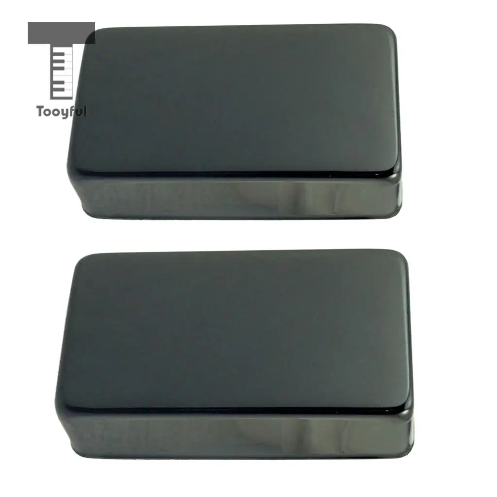 Tooyful 2 Pcs Sealed Closed Double Coil Humbucker Pickup Cover for Electric Guitar Parts