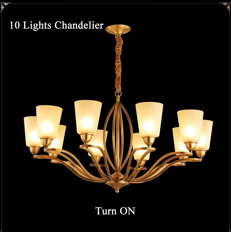 

All copper European style living room American restaurants chandeliers
