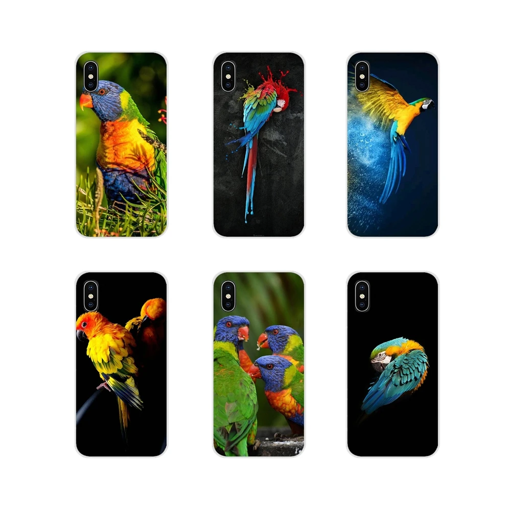 

For Xiaomi Redmi 4A S2 Note 3 3S 4 4X 5 Plus 6 7 6A Pro Pocophone F1 anime birds parrot Rainbow Accessories Phone Cases Covers
