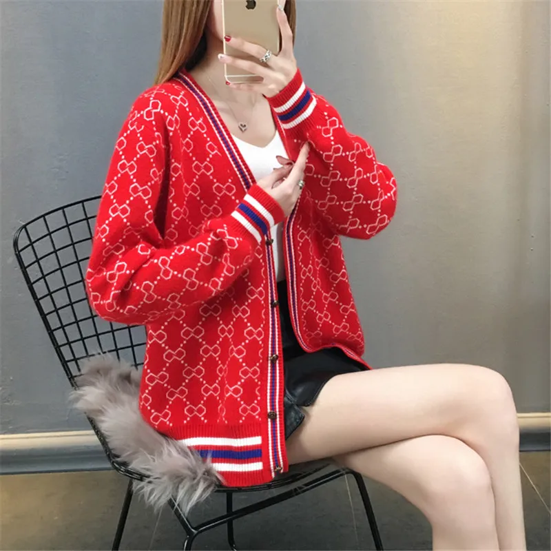 Sweater Cardigan Women 2019 Autumn New V-Neck Single-Breasted Knitwear Spring Loose Coat Long Sleeve Joker Ladies Cardigan Lj160 Sweater Cardigan Women 2019 Autumn New V-Neck Single-Breasted Knitwear Spring Loose Coat Long Sleeve Joker Ladies Cardigan Lj160
