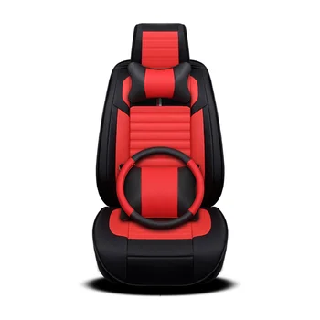 

Exquisite 5D All Surrounded Cushions Wear-Resistant Leather Hit Color Mosaic Car Seat Cover For Almost Cars