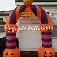 Ярд всплывающие украшения надувные тыквенные арки дешевые надувные двери для Хэллоуина вечерние украшения
