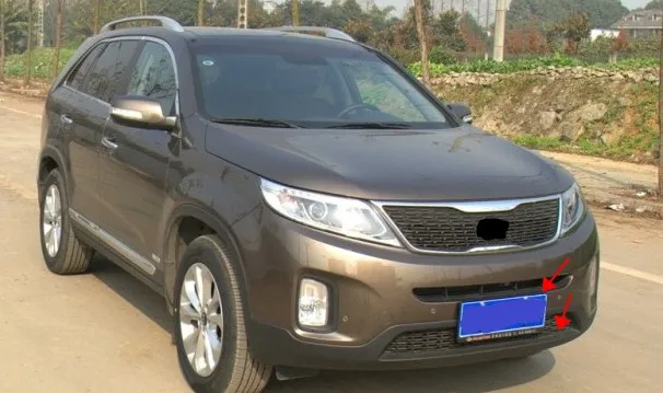 2 шт черный пластик передний бампер решетка радиатора для Kia Sorento 2013