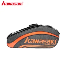 Kawasaki бренд King СЕРИЯ сумка для бадминтона большая емкость ракетка спортивная сумка для 6 ракетки для бадминтона с двумя плечиками KBB-8652