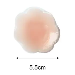 Противоударный опорожненный Dewpoint наклейки на соски 1 пара Невидимый форма цветка сливы силиконовая грудь паста многоразовые пирожки 2019