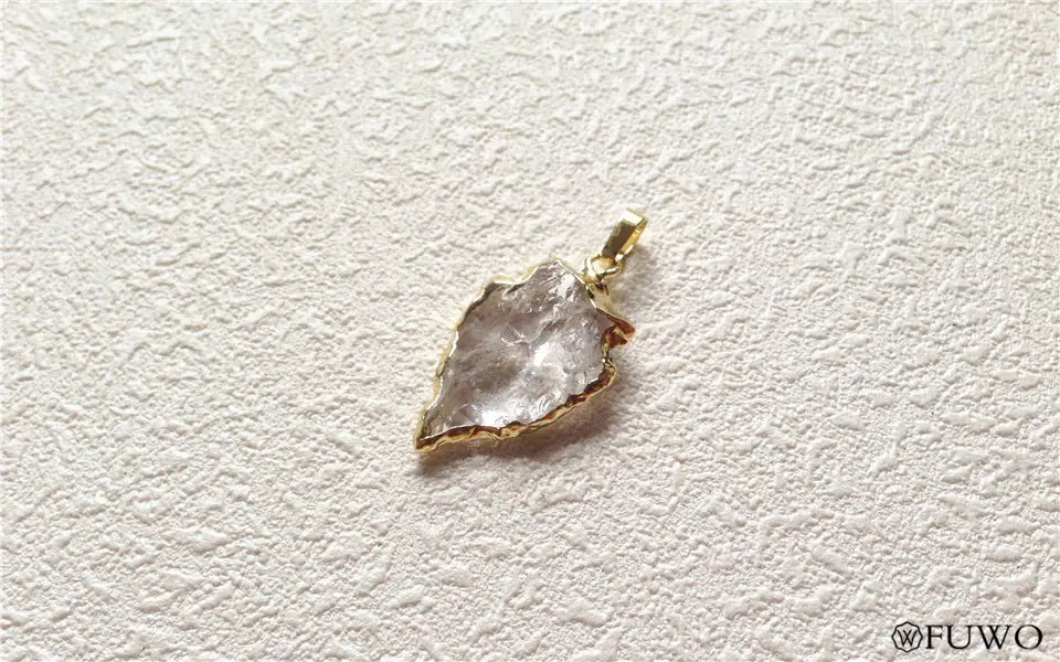 Clear Quartz Arrowhead Pendant 9