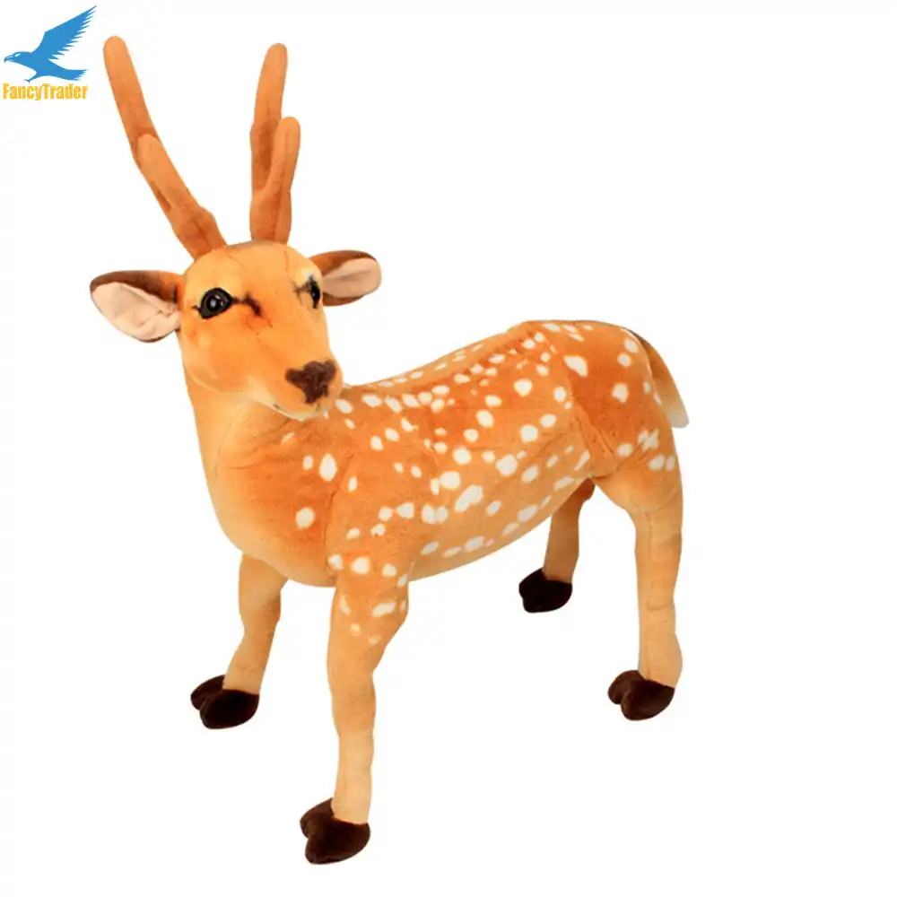 big reindeer stuffed animal