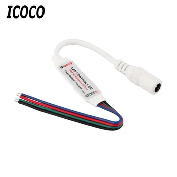 

ICOCO New RF10 Keys DIY Wireless DC Remote Controller LED RGB Colorful with Cable For LED Strip Light Worldwide Store