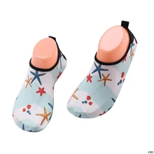 Мужская и женская пляжная водонепроницаемая обувь с толстой подошвой, с милым рисунком акулы, морской звезды, для серфинга, плавания, спорта, быстросохнущие носки для занятий йогой