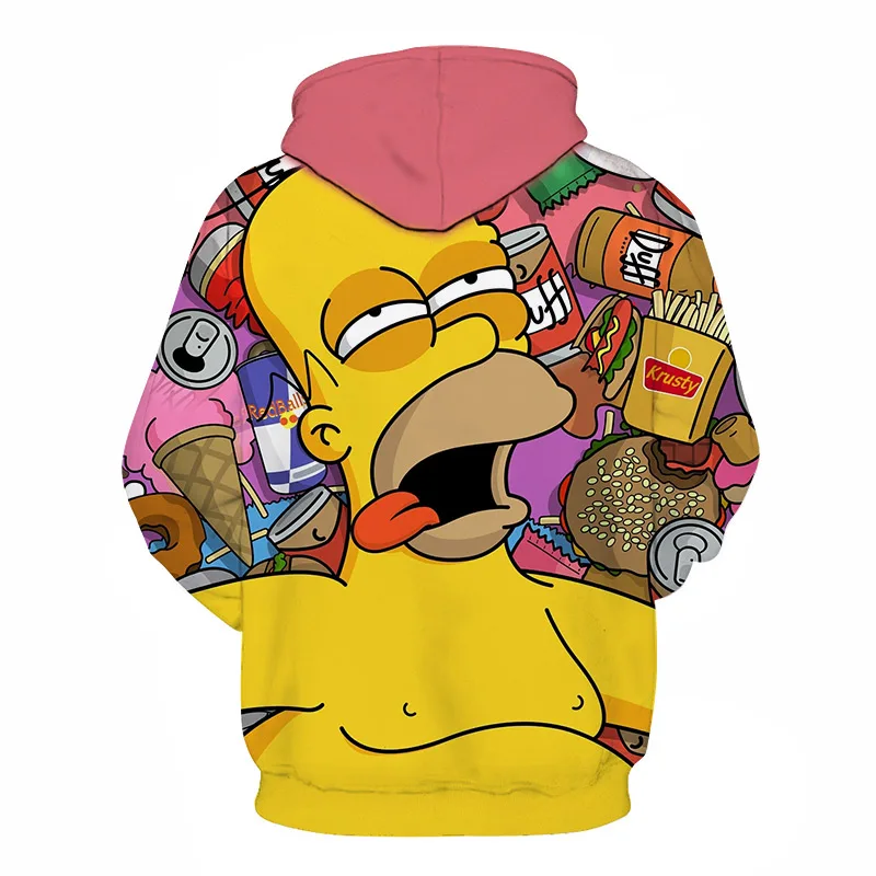 3D الطباعة هوديس سيمبسون/البيرة/لعبة دراغون بول/الجمجمة/مهرج وسلسلة أخرى الرجال/النساء الخريف و الشتاء البلوز هوديس