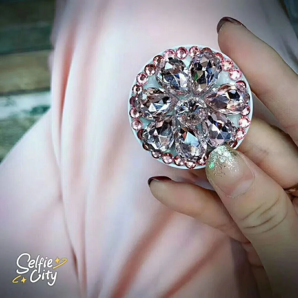 IMIDO Finger Ring Phone Holder Bling Air Bag Diamond SmartPhone Stander For iPhone Samsung Universal Expanding Stents Car Mount IMIDO Finger Ring Phone Holder Bling Air Bag Diamond SmartPhone Stander For iPhone Samsung Universal Expanding Stents Car Mount