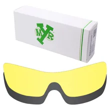 2 шт Mryok Анти-Царапины Сменные линзы для солнцезащитных очков-солнцезащитных очков Окли Batwolf объектив Стелс черный и HD желтый