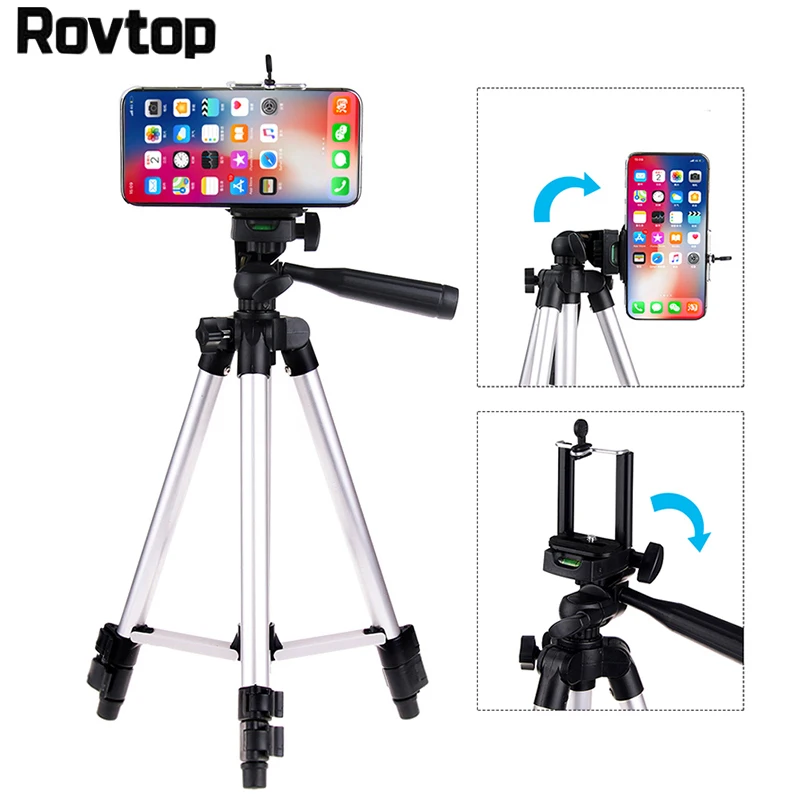 

Rovtop Portable Live Tripod Smartphone Digital Camera Flexible Tripod For iPhone Samsung Mobile Phone Stand Mount Holder Z2