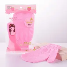 Сильные отшелушивающие композитные тонкие волокна скраб для тела перчатки для удаления омертвевшей кожи купальный душ Глубокая чистка гладкая кожа восстановление