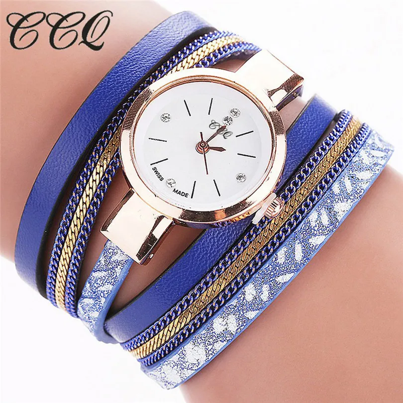 Отличное качество бренд CCQ женские модные повседневные аналоговые кварцевые женские часы браслет часы для подарка relogio feminino