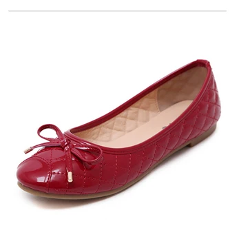 

Zapatos Mujer Nice New Casual Shoes Large Size Women Round Bow Shoes Chaussure Lumineuse Flats S168