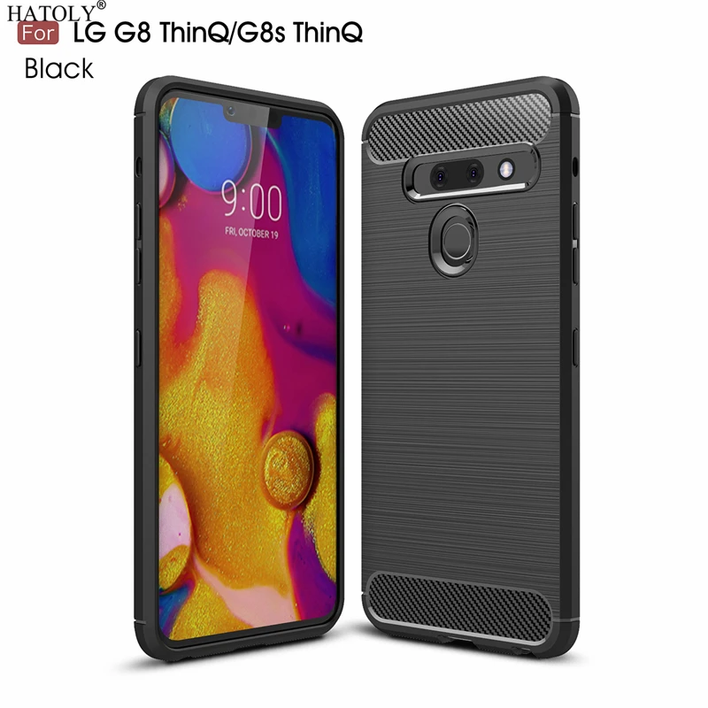 HATOLY для Capas LG G8 чехол thinq прочный армированный телефона из мягкого ТПУ Матовый Rugger