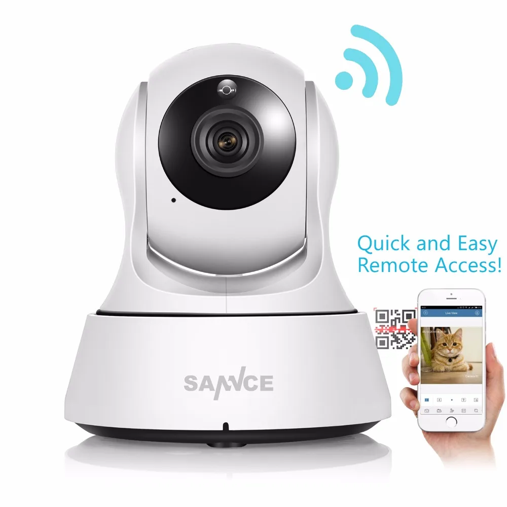 SANNCE IP Camera Wireless 720P IP Security Camera WiFi IP Security Camera Baby Monitor Security Camera
