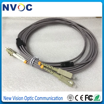 

Free Shipping LC/UPC-SC/UPC DX MM 6M Armoured Patch Cord,LC-SC Multimode OM1 62.5/125 Duplex 3mm 6Meter Armored Fiber Cable