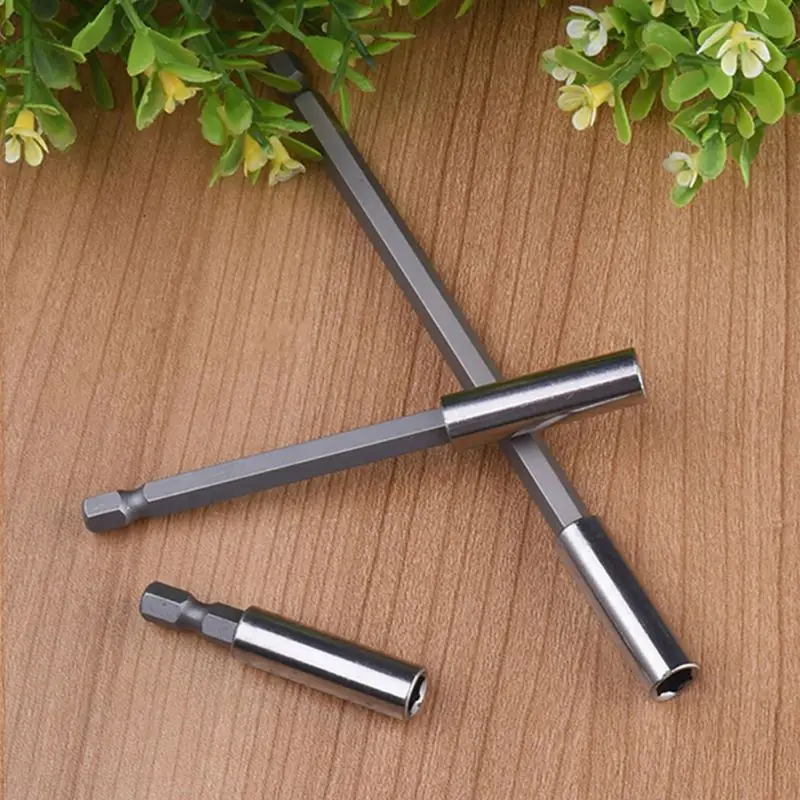  50/100/150mm Magnetic Screwdriver Tool Extension Bit Quick Release 1/4 Hex Shank Tools Accessories 