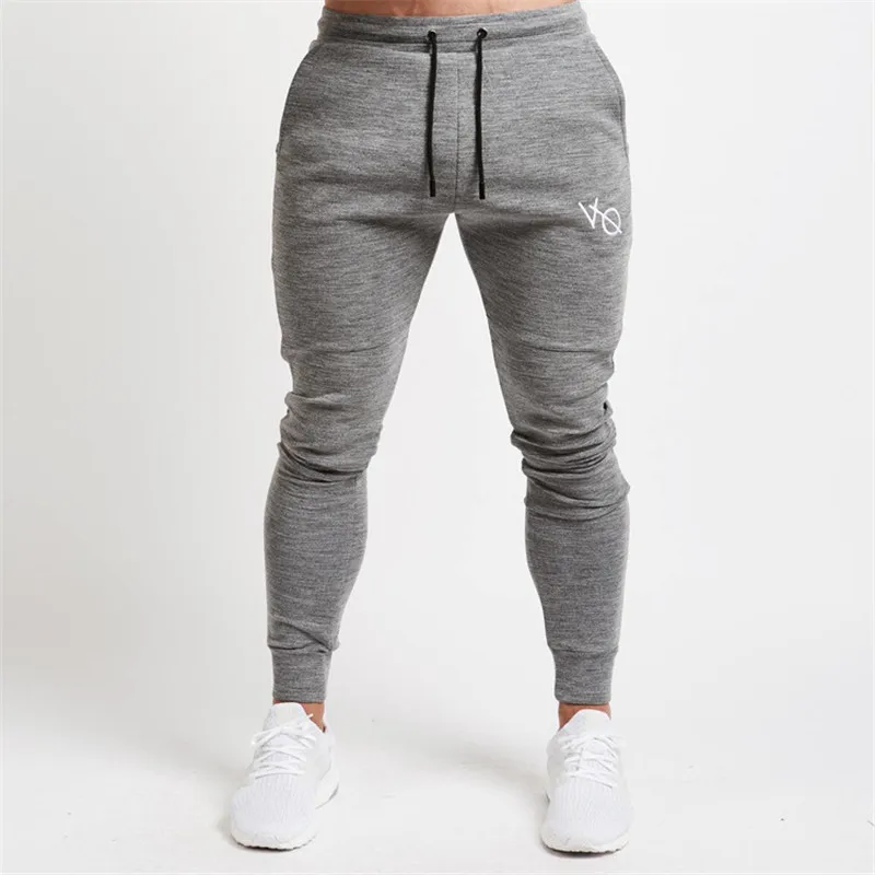 

Casual Pants Gyms Fitness Bodybuilding Brand Clothing Vq Men Pencil Pants Sweatpants Jogger Skinny Trousers Solid Cotton