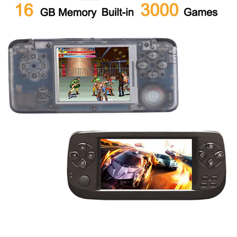 Retro Game Console Built-in 3000 Classic Games 64bit 16GB Multifunction Portable Handheld Game Player TV Output Best Gift