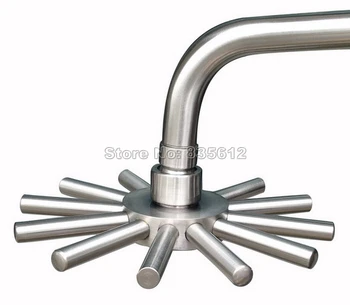 

Bathroom Accessories Shower Heads / Round Brushed Nickel Bathroom Rain Shower Head Wsh011