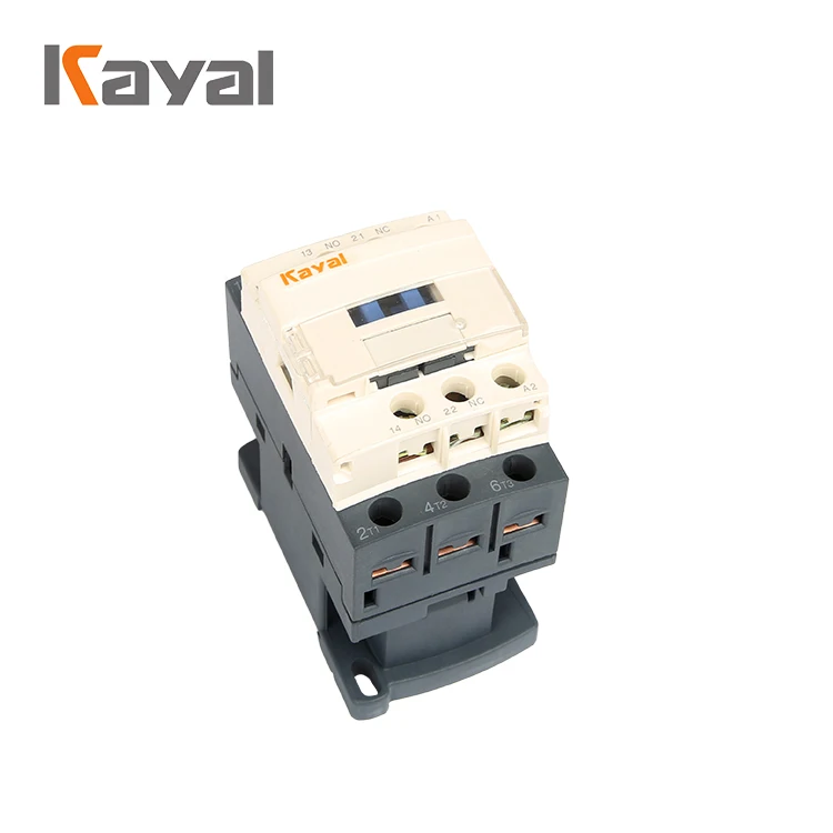 

Genuine Kayal LC1-D New Type CJX2 3 Pole 240v Ac Contactor Magnetic Sliver Contact 9-95A