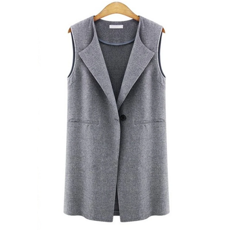 Women Autumn Winter New Arrival Vest Casual Pocket One