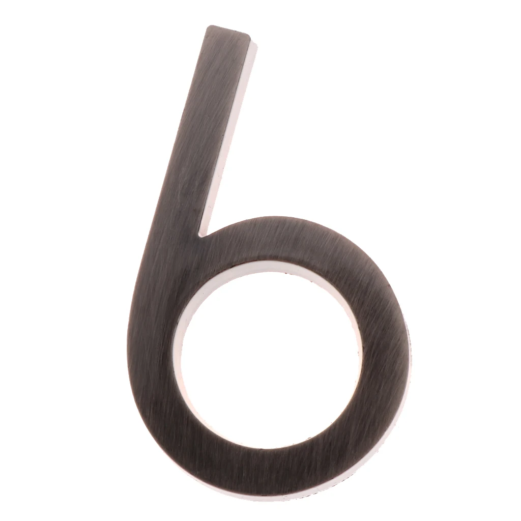 Surface Mounted Door Number Chrome Finish Digits Letter for Shop Bar House Apartment Flat Shop Hotel Display Names Numbers	