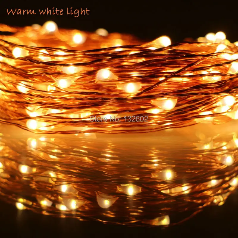 Us 8 81 10 Off 6m 10m 12m 20m 5modes 6aa Battery Operate Led String Lights Outdoor Waterproof Copper Wire Starry Fairy In
