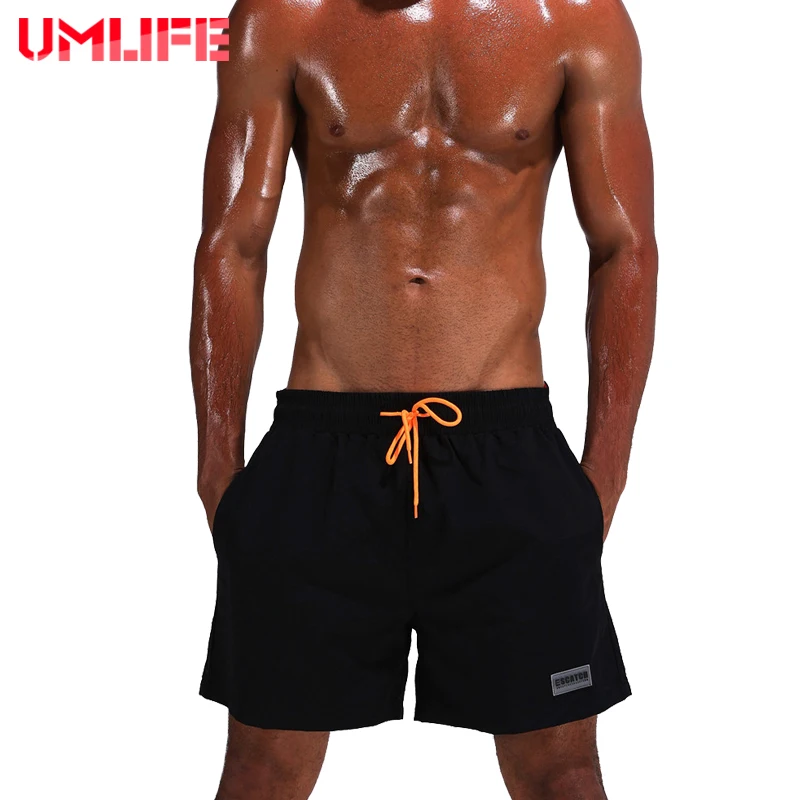 

UMLIFE Men Breathable Sport Quick Dry Surfing Swimming Shorts Male Swimsuit Swim Trunks Summer Clothing Beach Pants Plus Size