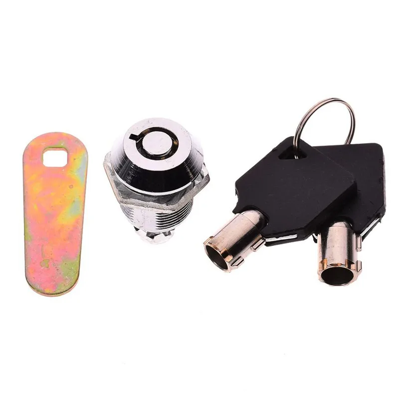 Zinc Alloy 1 Set Plum Lock Cylinder Barrel Cupboard / Drawer Safe Locks Security Protect Free