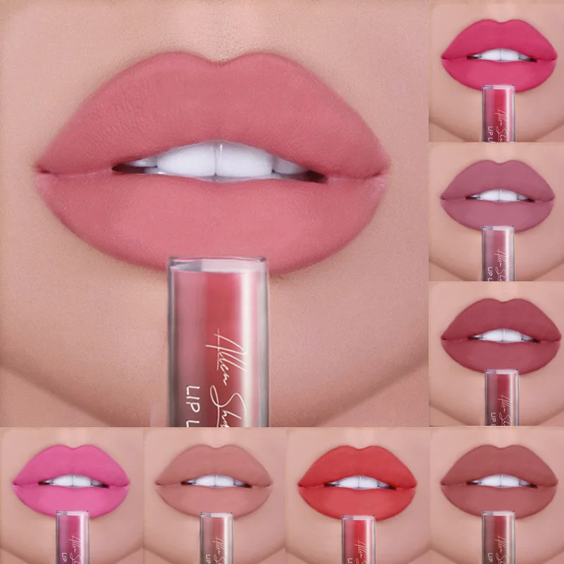 

Matte Liquid Lipstick Waterproof Nude Lipgloss Lip Tint Lip Gloss Matte Long Lasting Cream Smooth Matte Lipstick Cosmtics