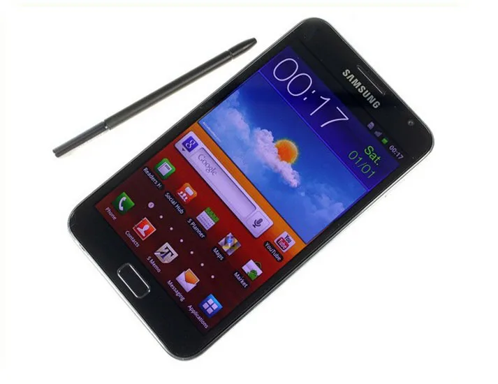 Мобильный телефон samsung Galaxy Note N7000 i9220, 5,3 дюймов, двухъядерный, wifi, gps, WCDMA, 8 Мп, 1 ГБ ram, 16 ГБ rom, мобильный телефон N7000