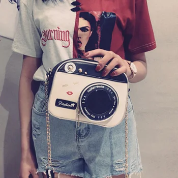 

Chaopin Ms. Small Bags 2019 New Tide Shoulder Retro Fashion Trend Camera Bag Small Square Bag Female Chain Messenger Bags