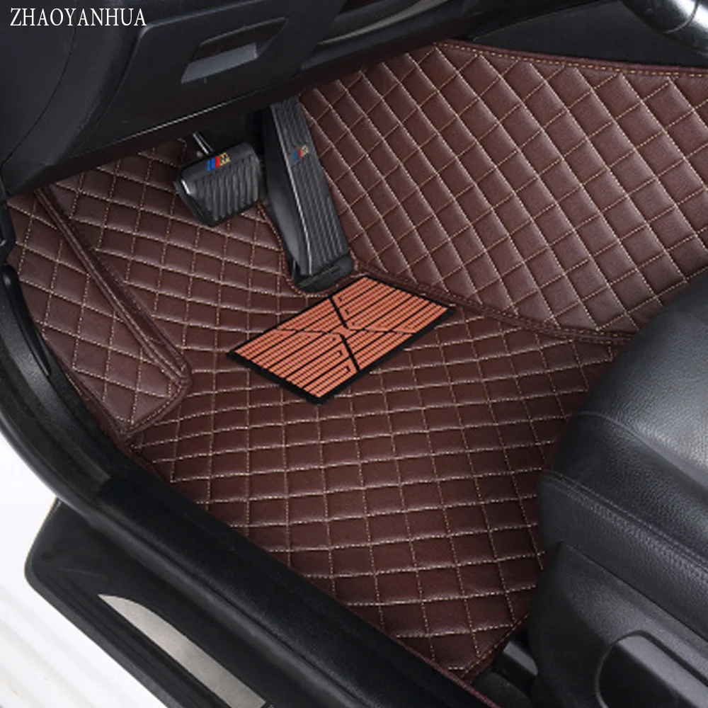 

ZHAOYANHUA car floor mats made for Toyota Camry Prado RAV4 Corolla Highlander full cover foot case rugs car styling carpet liner