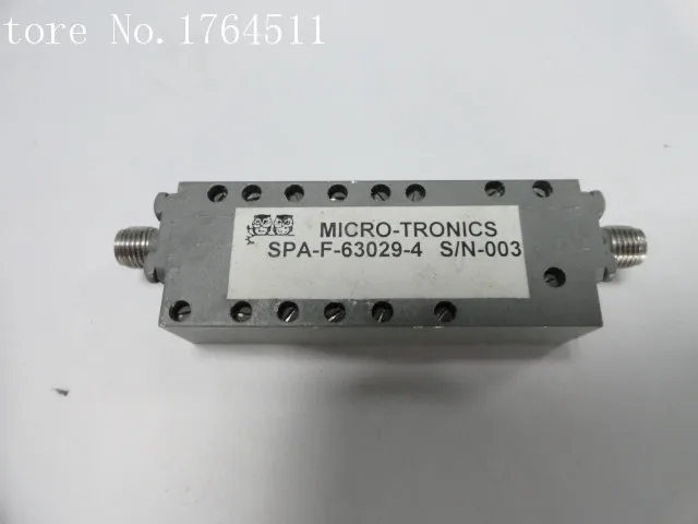 

[BELLA] MICRO-TRONICS SPA-F-63029-4 6-18GHZ SMA (F-F) RF filter