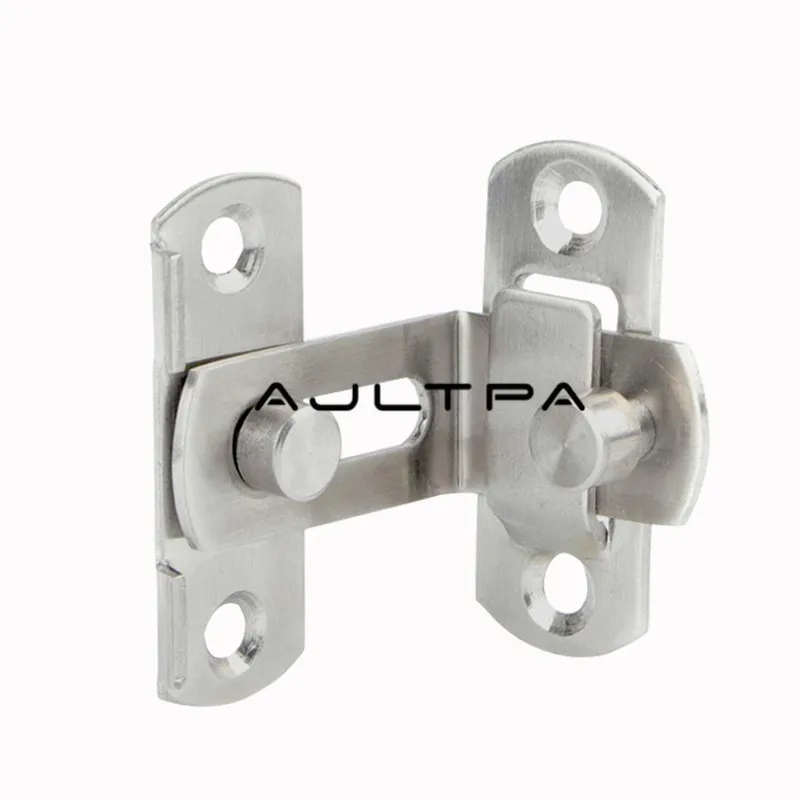 100 Set Stainless Steel 90 Degrees Latch Bolt Lock Move The Door Right