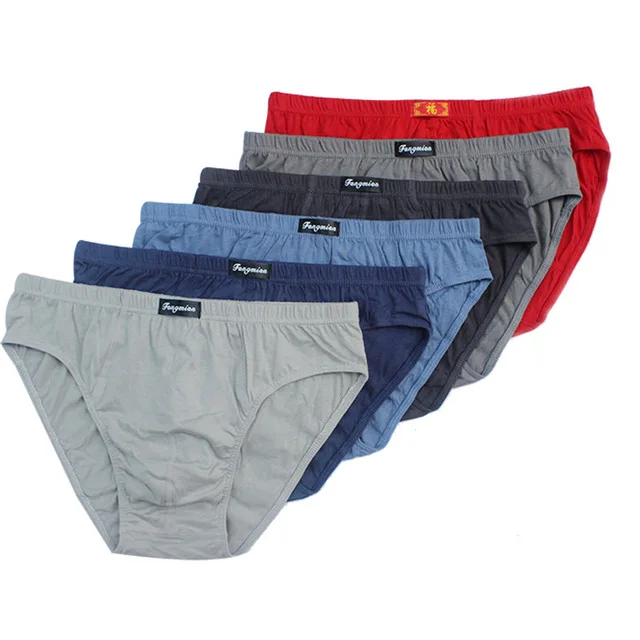 

4pcs/lot cheapest 100% Cotton Mens Briefs Plus Size Men Underwear Panties 4XL/5XL/6XL Men's Breathable Panties Random delivery