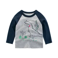 Коллекция 2019 года, весенне-Осенняя детская одежда для маленьких мальчиков, футболка с длинными рукавами для мамы и ребенка детские топы с