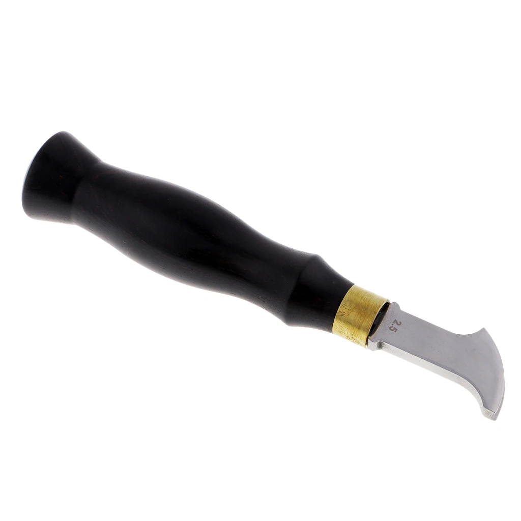 DIY Leather Craft Edge Creaser Stainless Steel Ebony Edge Marking Decorate Tool
