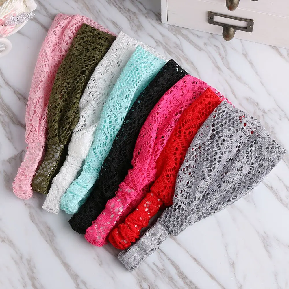 

Hot Sale !!Fashion Women Lady Girl Lace Wide Hairband Headband Bandanas Headwear Sports Elastic Hair Band Accessories