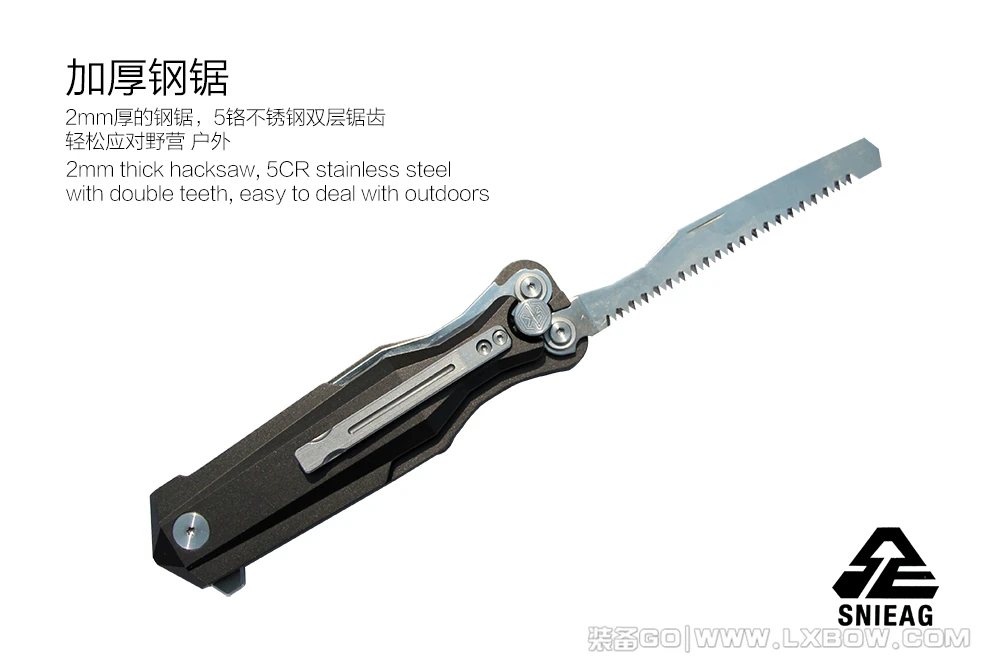 Армейский нож SNIEAG Мультифункциональный складной нож для кемпинга с рогаткой ножовка и рыболовный нож хороший помощник на открытом воздухе