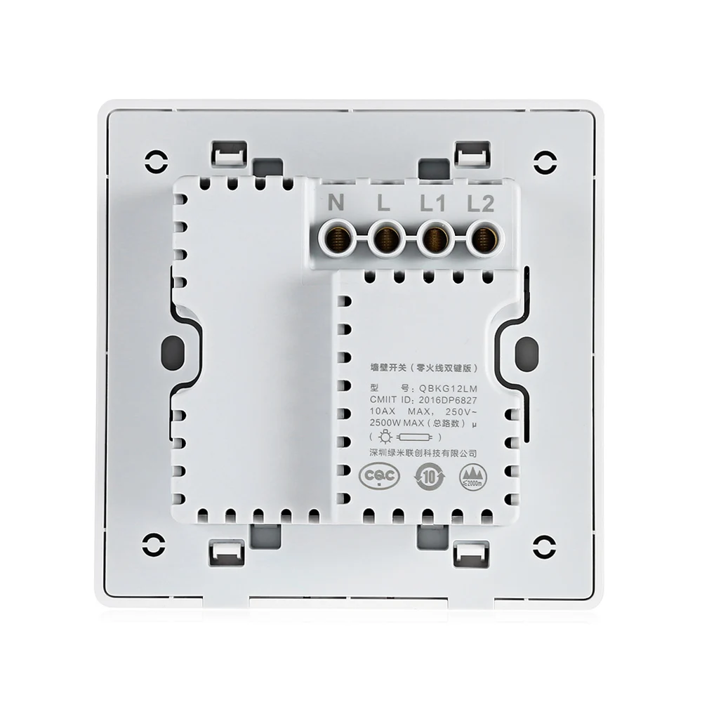 Aqara Smart Light Control Fire Wire And Zero Line Zigbee Light Remote Control Wireless Key Wall Switch With Neutral Mi Home