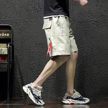 

Elastic Waist Men Shorts Cotton Plus Size 5XL 4XL Board Shorts with Pockets Knee Summer Workout Twill Shorts for Man XXXXXL