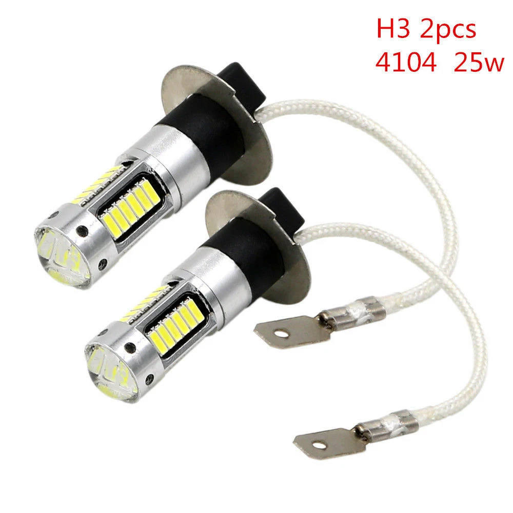 2 шт./компл. H3 4014 30SMD высокое Мощность светодиодный белые Противотуманные фары DRL