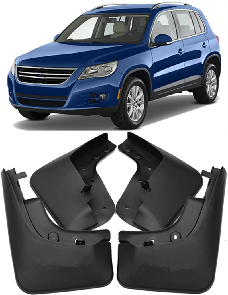 

4pcs /set Car Splash Guards Mud Guards Flaps FIT FOR VW 2008-2015 Tiguan Fender